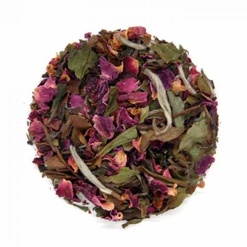 Rose Petals organic tea from Shanti Tea